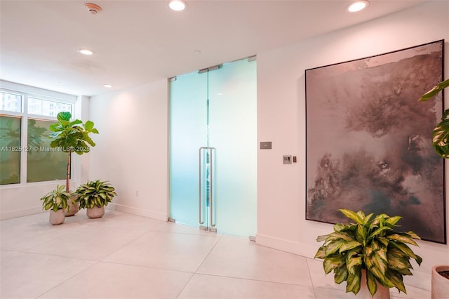 1250 S Miami Ave Unit 3003, Miami, FL 33130 - unfurnished room with a smoke detector, recessed lighting, and tile patterned flooring