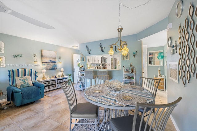 5725 Pelican Pointe, Sebastian, FL 32958 - dining room with light tile patterned floors