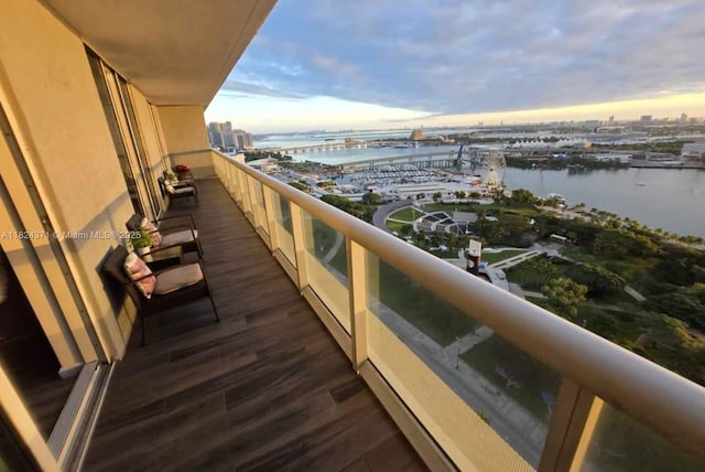 50 Biscayne Blvd Unit 3006, Miami, FL 33132 - balcony with a water view and view of marina