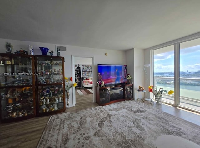50 Biscayne Blvd Unit 3006, Miami, FL 33132 - living room featuring wood finished floors