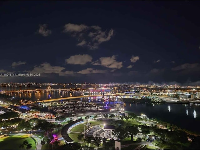 50 Biscayne Blvd Unit 3006, Miami, FL 33132 - water view featuring a view of city lights