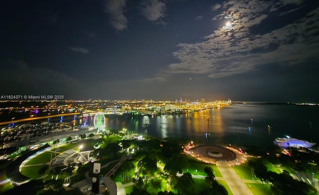 50 Biscayne Blvd Unit 3006, Miami, FL 33132 - water view featuring a view of city lights