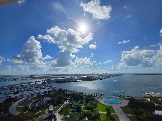 50 Biscayne Blvd Unit 3006, Miami, FL 33132 - bird's eye view of a nearby body of water and a notable bridge