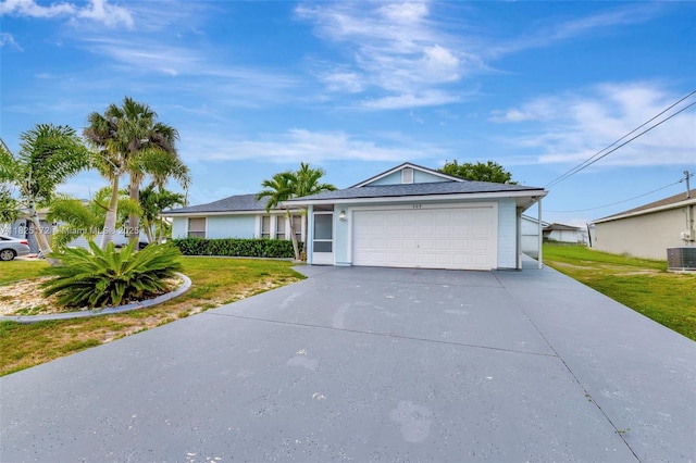 509 SW Hamburg Ter, Port St Lucie, FL 34984 - single story home featuring driveway, a front yard, and a garage