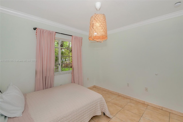 16859 Crestview Ln, Weston, FL 33326 - bedroom featuring crown molding and tile patterned floors
