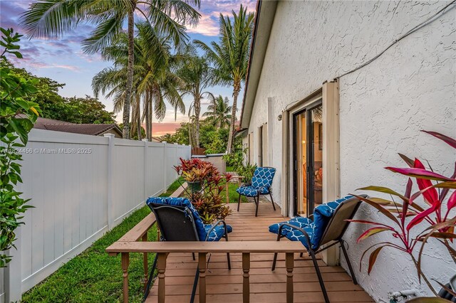 1460 NW 99th Ave, Plantation, FL 33322 - view of deck at dusk