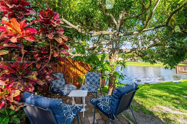 1460 NW 99th Ave, Plantation, FL 33322 - view of patio with a water view