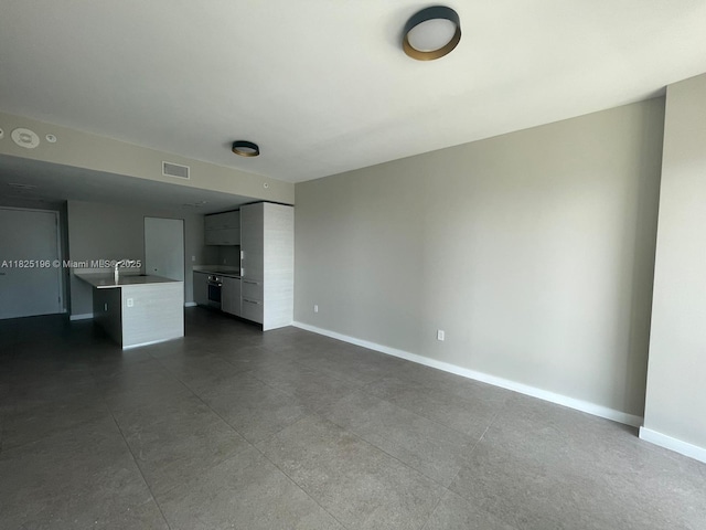 1300 S Miami Ave Unit 2304, Miami, FL 33130 - unfurnished living room with baseboards