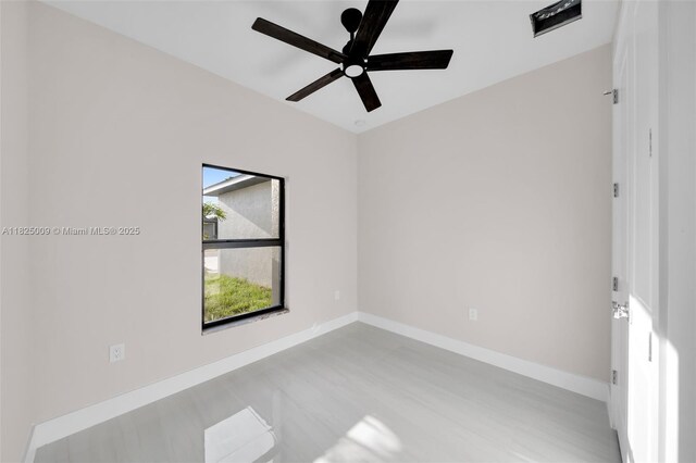 1520 NW 36th Pl, Cape Coral, FL 33993 - spare room with ceiling fan and baseboards