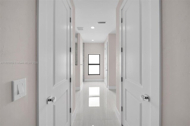 1520 NW 36th Pl, Cape Coral, FL 33993 - hall with light tile patterned flooring and recessed lighting