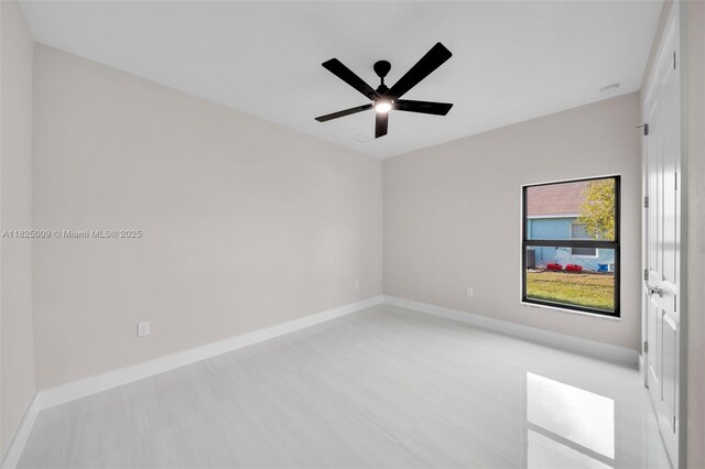 1520 NW 36th Pl, Cape Coral, FL 33993 - spare room with ceiling fan and baseboards