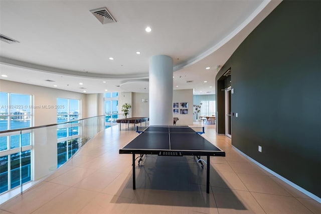 1900 N Bayshore Dr Unit 4111, Miami, FL 33132 - game room featuring recessed lighting