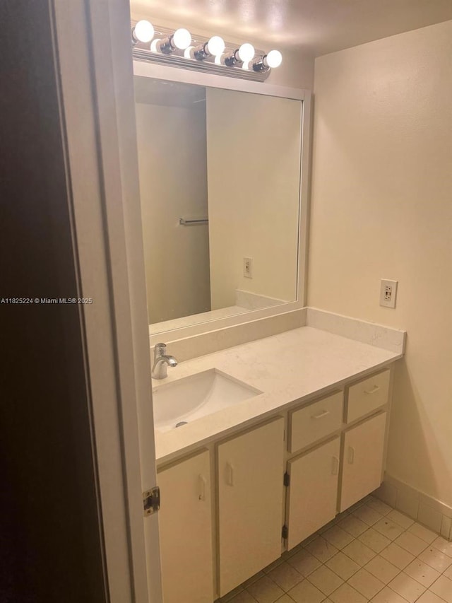 1224 S Military Trl Unit 2312, Deerfield Beach, FL 33442 - bathroom featuring vanity and tile patterned floors