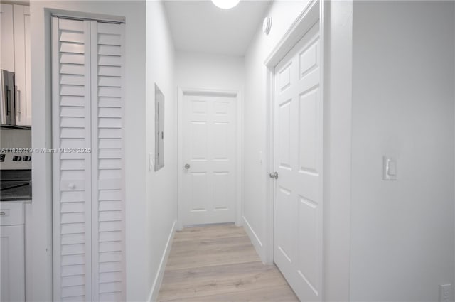 2406 Centergate Dr Unit 202, Miramar, FL 33025 - corridor featuring light wood-style flooring and electric panel