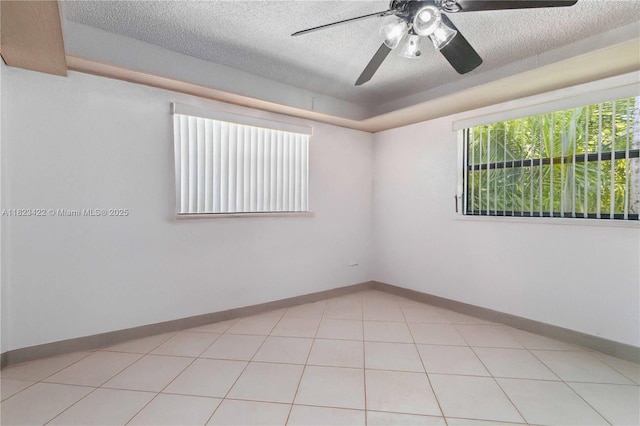 134 E Palm Dr, Margate, FL 33063 - empty room with ceiling fan and a textured ceiling