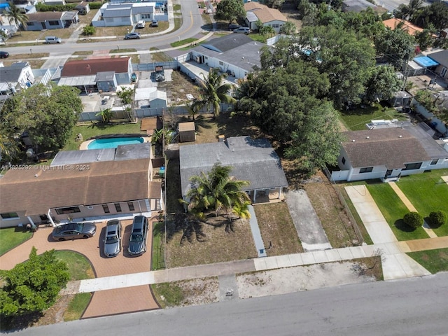 3610 NW 171st St, Miami Gardens, FL 33056 - aerial view of property and surrounding area featuring nearby suburban area and a pool