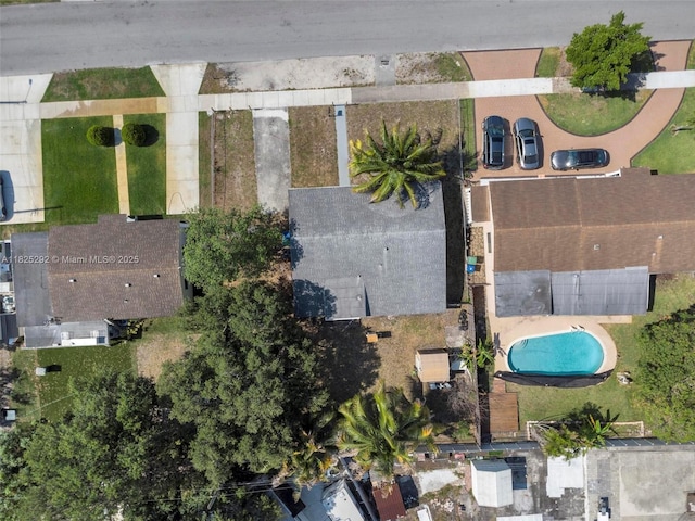 3610 NW 171st St, Miami Gardens, FL 33056 - aerial view of property and surrounding area featuring a pool