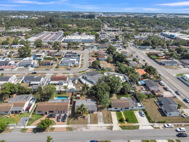 3610 NW 171st St, Miami Gardens, FL 33056 - aerial view of property and surrounding area featuring nearby suburban area