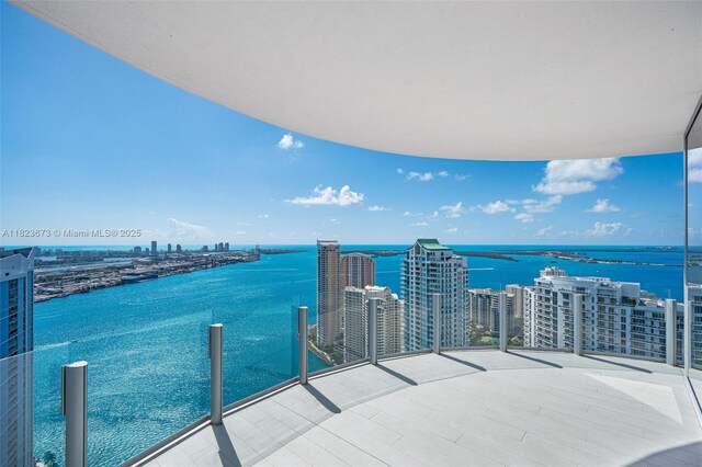 300 Biscayne Blvd Way Unit 4301, Miami, FL 33131 - balcony with a water view and a view of city