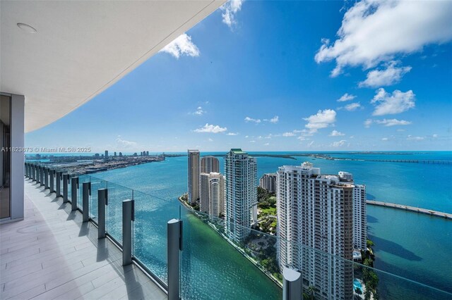 300 Biscayne Blvd Way Unit 4301, Miami, FL 33131 - balcony with a water view and a city view