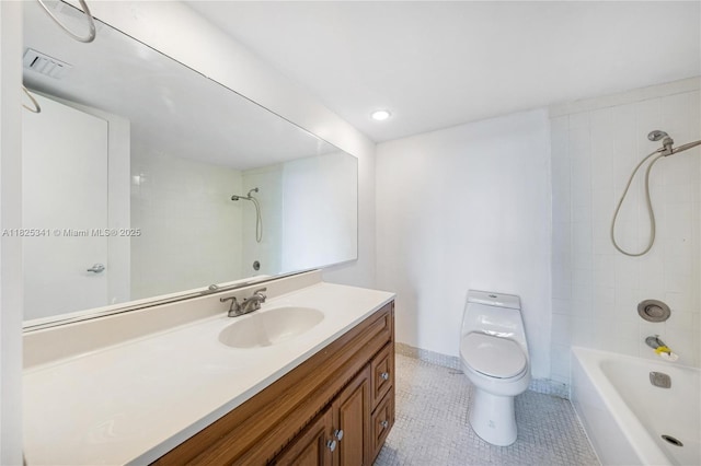 10700 SW 108th Ave Unit C316, Miami, FL 33176 - bathroom featuring vanity, washtub / shower combination, and tile patterned flooring