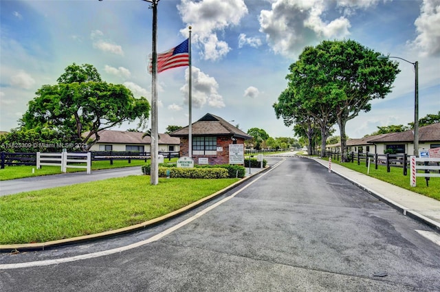 4764 Greentree Cres Unit A, Boynton Beach, FL 33436 - view of asphalt street featuring street lighting and curbs