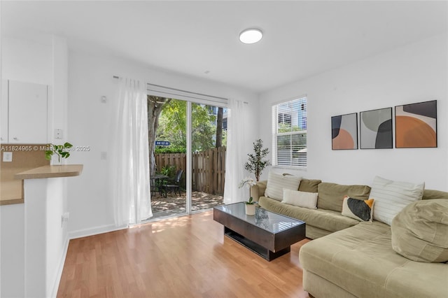 8081 NW 107th Ct, Doral, FL 33178 - living area featuring light wood-style flooring