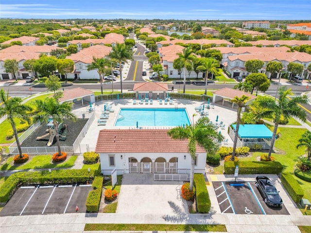 8081 NW 107th Ct, Doral, FL 33178 - drone / aerial view of a pool area