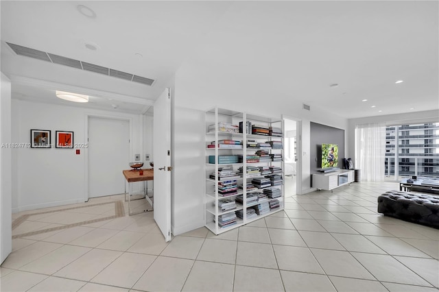 9601 Collins Ave Unit 809, Bal Harbour, FL 33154 - hallway featuring light tile patterned floors and recessed lighting