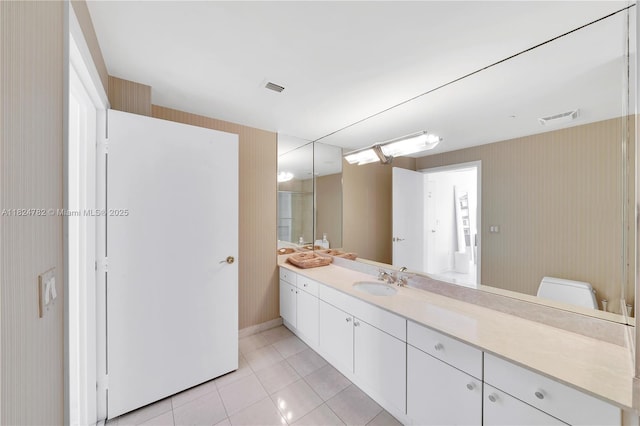 9601 Collins Ave Unit 809, Bal Harbour, FL 33154 - full bath with vanity and tile patterned floors