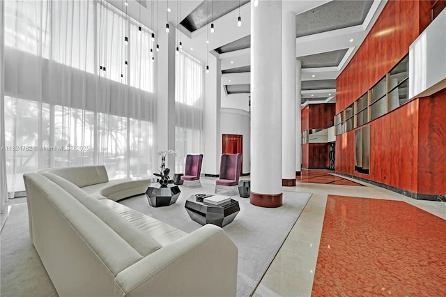 9601 Collins Ave Unit 809, Bal Harbour, FL 33154 - community lobby featuring a towering ceiling