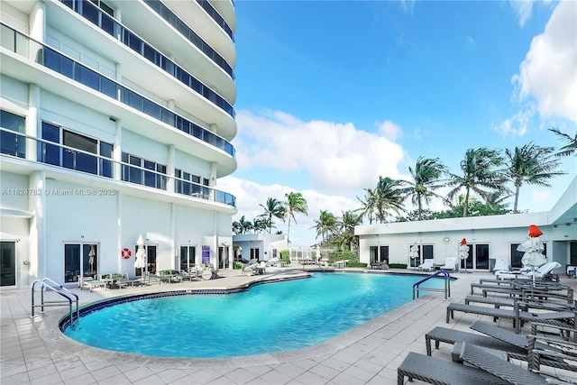 9601 Collins Ave Unit 809, Bal Harbour, FL 33154 - community pool with a patio area