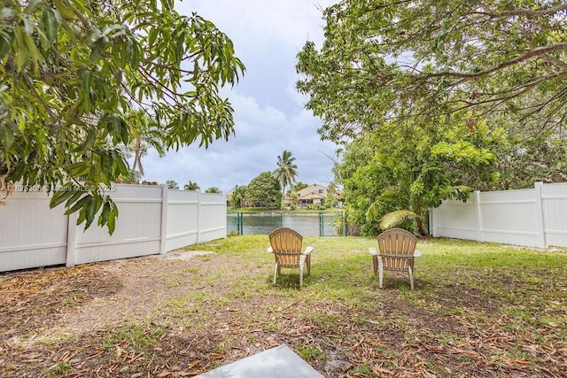 3420 NW 21st Ct, Coconut Creek, FL 33066 - fenced backyard featuring a water view