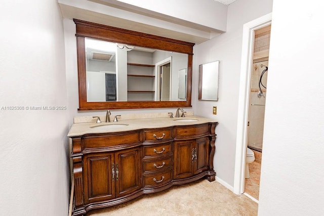 3420 NW 21st Ct, Coconut Creek, FL 33066 - bathroom with double vanity and a shower