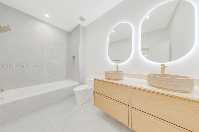 1344 SW 18th St, Miami, FL 33145 - full bath with vanity and tiled shower / bath