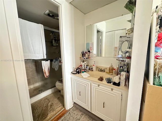 3821 Environ Blvd Unit 407, Lauderhill, FL 33319 - bathroom with vanity and a stall shower