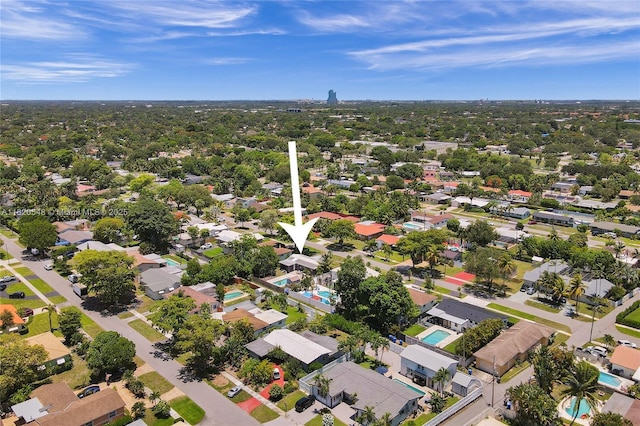3338 Cleveland St, Hollywood, FL 33021 - aerial perspective of suburban area