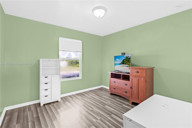 2818 W 66th St, Lehigh Acres, FL 33971 - bedroom with wood finished floors