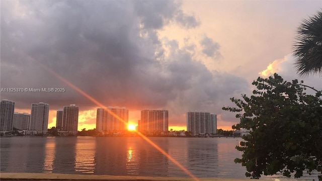 17878 N Bay Rd Unit 507, Sunny Isles Beach, FL 33160 - water view with city skyline