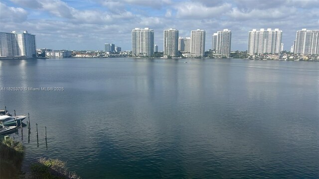17878 N Bay Rd Unit 507, Sunny Isles Beach, FL 33160 - water view featuring city skyline