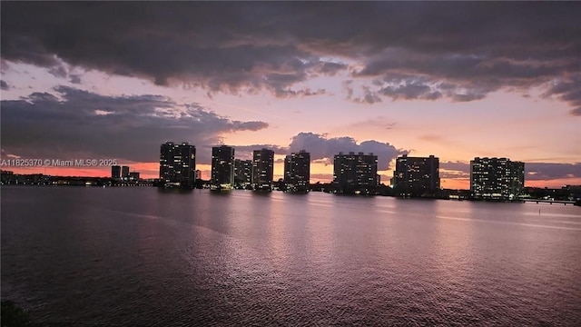 17878 N Bay Rd Unit 507, Sunny Isles Beach, FL 33160 - water view featuring skyline