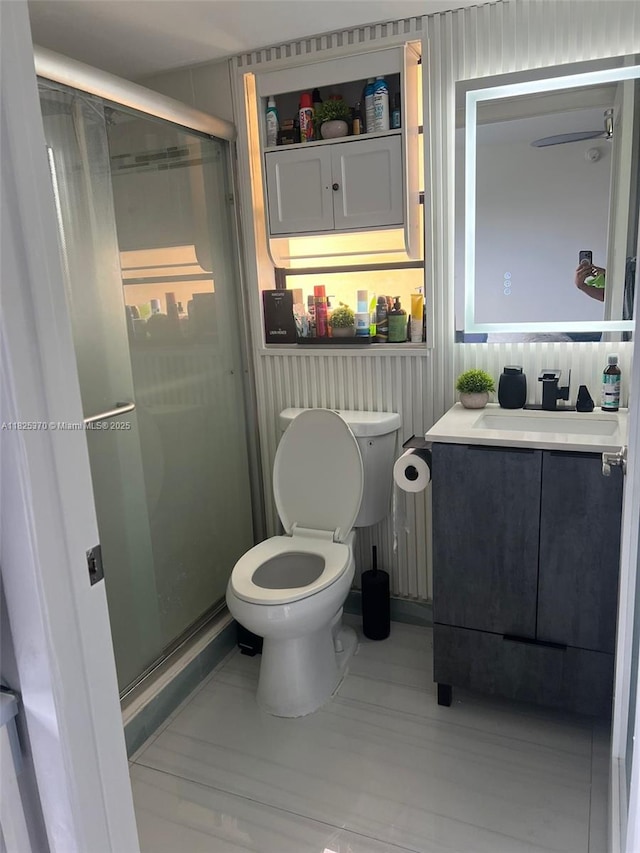 17878 N Bay Rd Unit 507, Sunny Isles Beach, FL 33160 - full bath with vanity and a shower stall