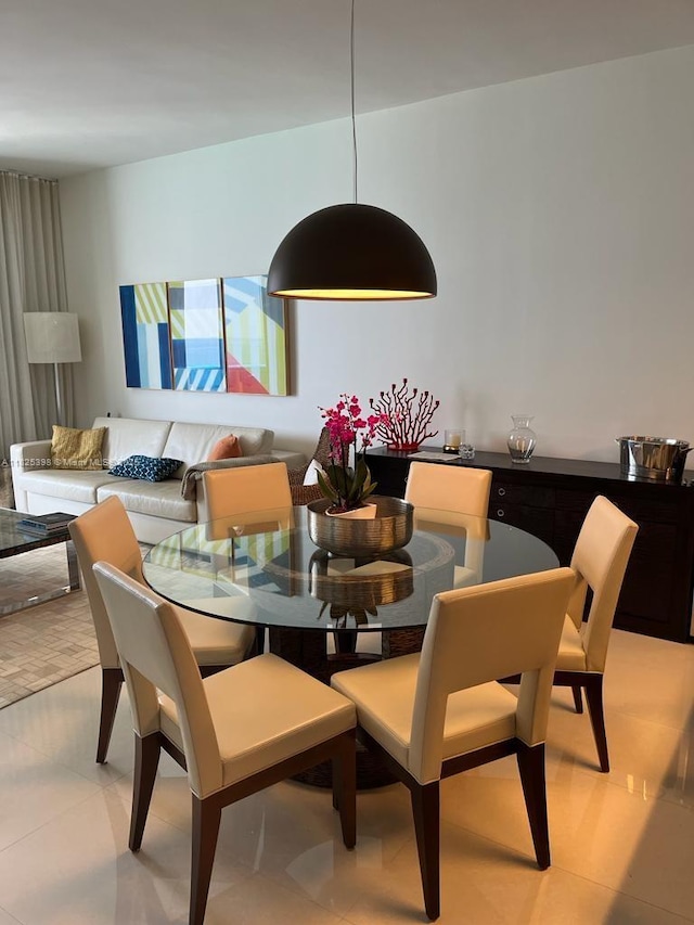 15811 Collins Ave Unit 1502, Sunny Isles Beach, FL 33160 - dining space with light tile patterned flooring