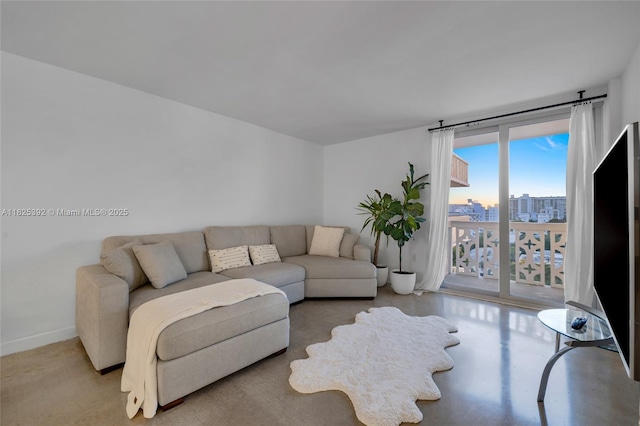 1020 Meridian Ave Unit 816, Miami Beach, FL 33139 - living room with baseboards