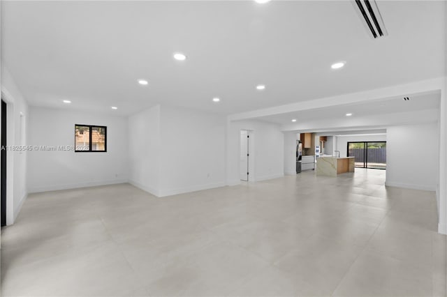 2231 N 49th Ave, Hollywood, FL 33021 - unfurnished living room featuring recessed lighting
