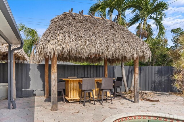 2231 N 49th Ave, Hollywood, FL 33021 - fenced backyard with a patio