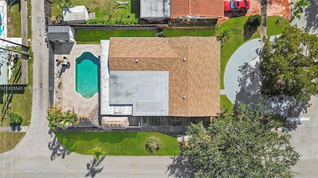2231 N 49th Ave, Hollywood, FL 33021 - view from above of property featuring a pool