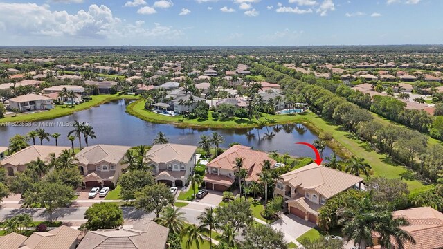 11844 Foxbriar Lake Trl, Boynton Beach, FL 33473 - aerial view of residential area featuring a large body of water