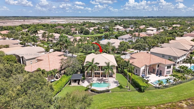 11844 Foxbriar Lake Trl, Boynton Beach, FL 33473 - aerial perspective of suburban area featuring a pool area