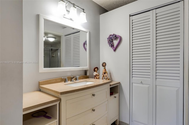 5800 SW 127th Ave Unit 2307, Miami, FL 33183 - full bath featuring a closet, vanity, and a shower with shower door